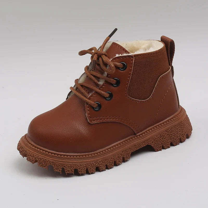 Baby Kids Short Boots Super Warm Girls Boys Shoes PU Leather Children Boots Fashion Toddler Boots Kids Snow Shoes-Dollar Bargains Online Shopping Australia