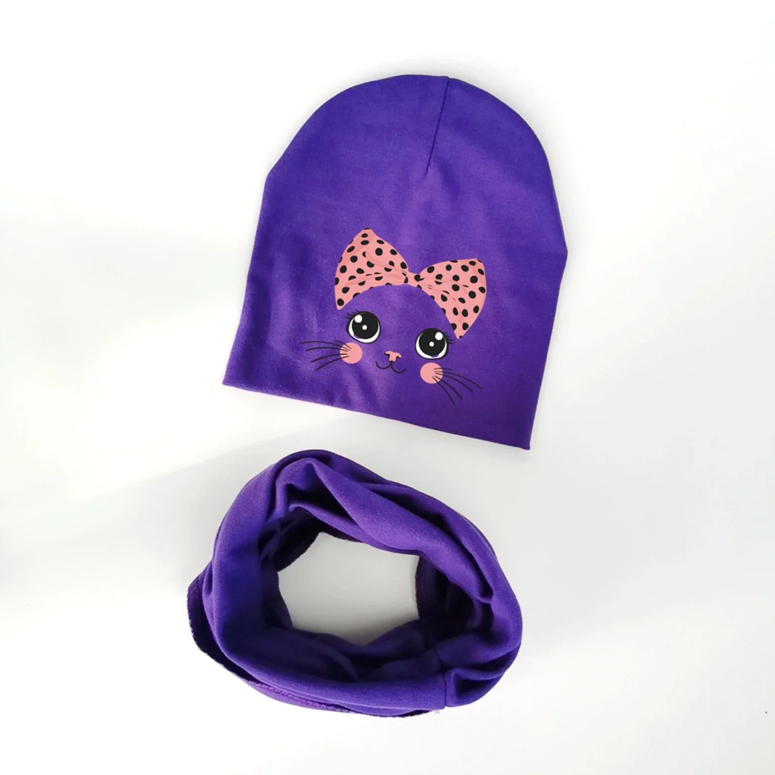 cartoon animal kitty kitten cat Baby Hat Girl Boy Beanie Cap Children Hat Toddler Kids Hat Scarf Collars-Dollar Bargains Online Shopping Australia