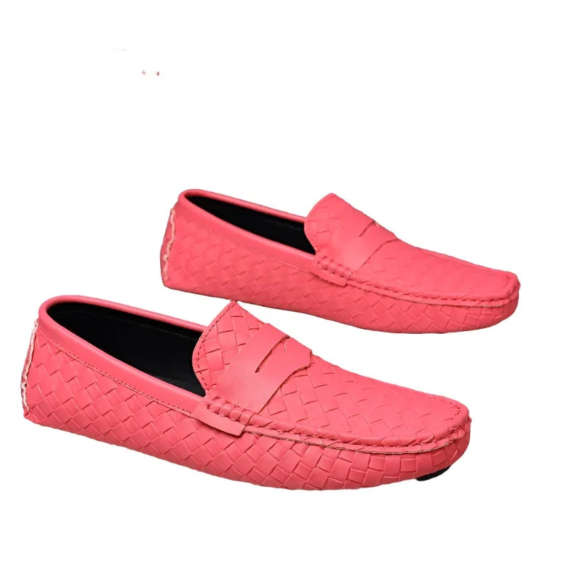 Loafers Men Handmade Moccasins Men Flats Casual Leather Shoes Comfy Loafers Shoes-Dollar Bargains Online Shopping Australia