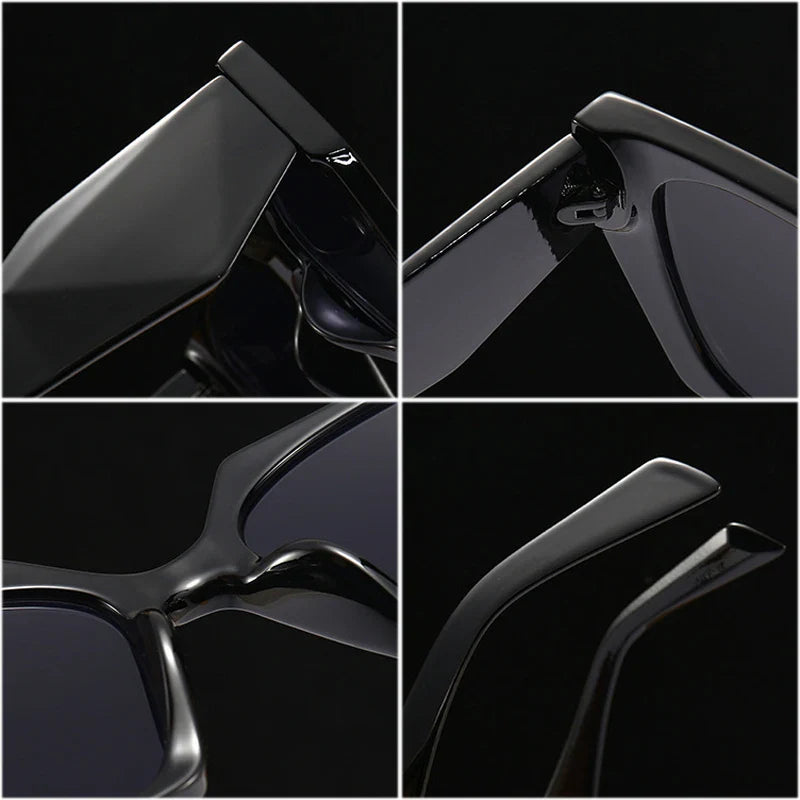 Retro Polygon Cat Eye Colorful Sunglasses Women Clear Gradient Shades UV400 Men Sun Glasses-Dollar Bargains Online Shopping Australia