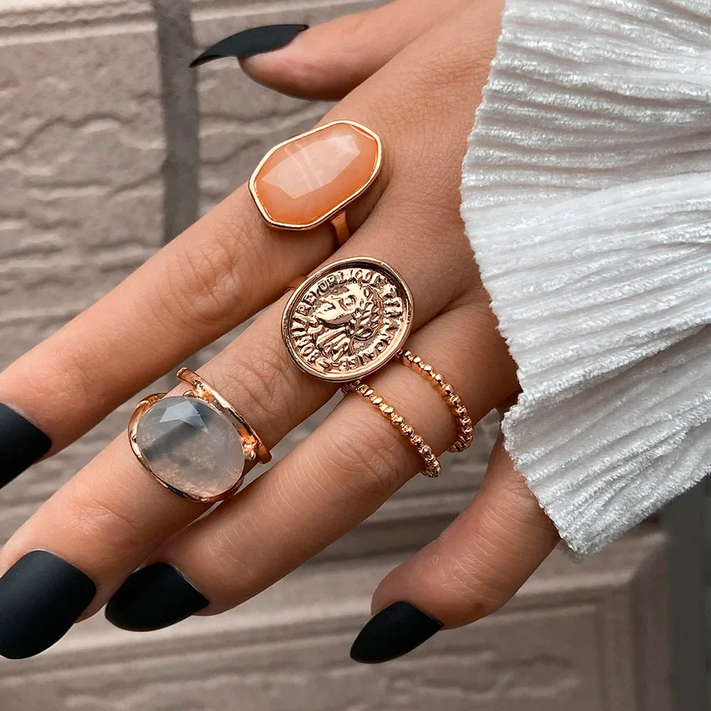 Ring set women rings for girls charms rings set for women boho jewelry punk accessories-Dollar Bargains Online Shopping Australia