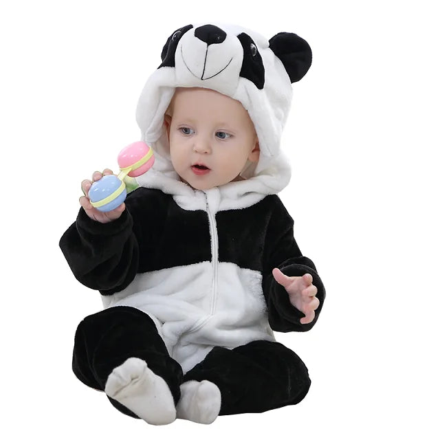Halloween Baby Rompers Winter Hooded Flannel Toddler Infant Clothes Overall Bodysuits Jumpsuit Costume-Dollar Bargains Online Shopping Australia