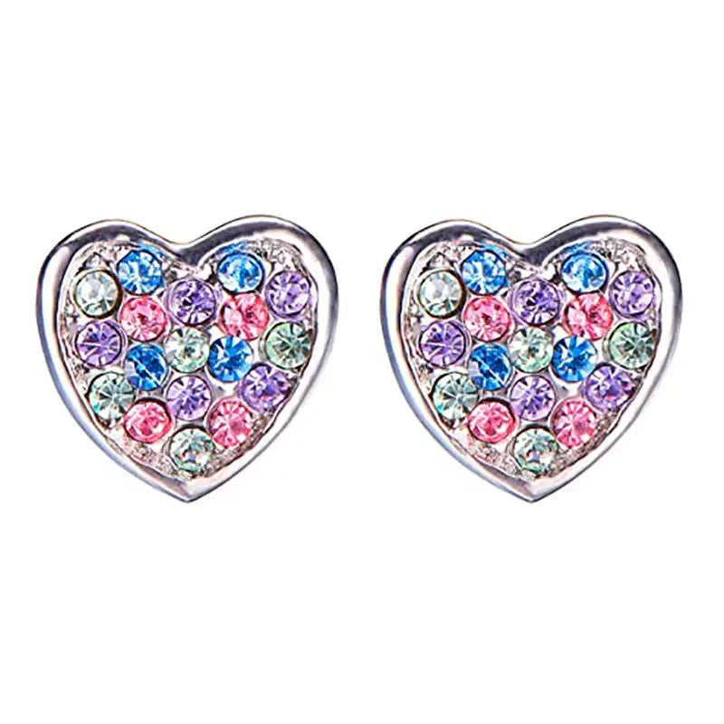 Unicorn Stud Earrings for Little Girl Kids Crystal Cat Butterfly Rainbow Heart Star Earring-Dollar Bargains Online Shopping Australia