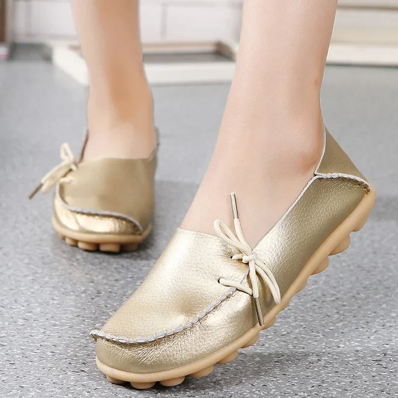 Shoes Women Moccasins Flats Woman Loafers Genuine Leather Female Shoes Slip On Ballet Nurse-Dollar Bargains Online Shopping Australia