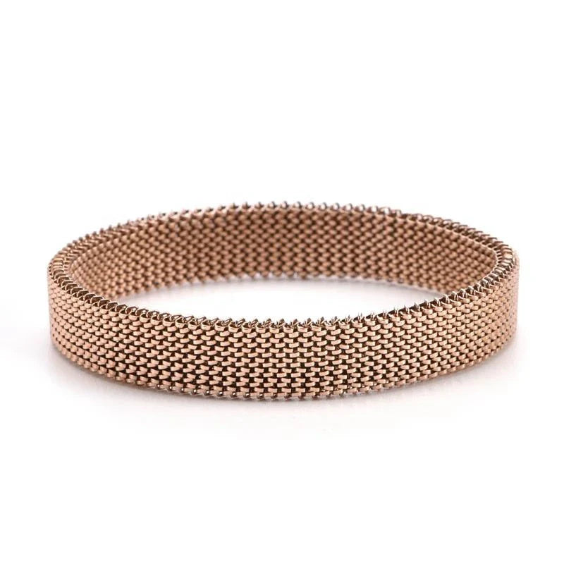 Stainless Steel Jewelry Elastic Spring Wrist Band Stretch Mesh Bracelets Unique Colorful Bangles-Dollar Bargains Online Shopping Australia