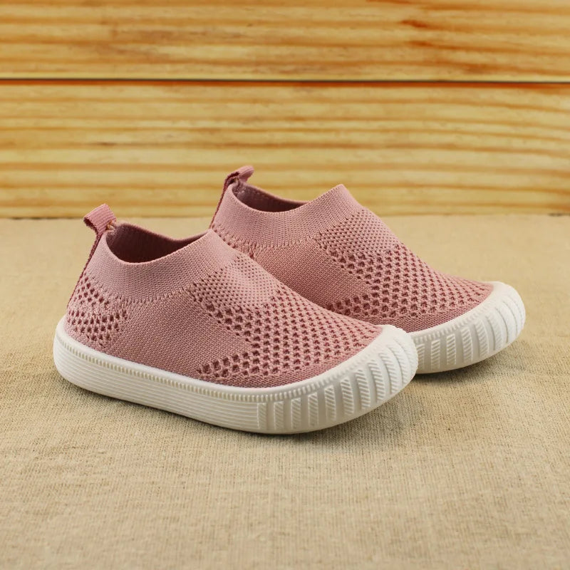 Girl Shoe Kid Casual Shoe Mesh Shoe Boy Sport Shoe Summer New Soft Sole Breathable Kid Shoe Solid Color Baby