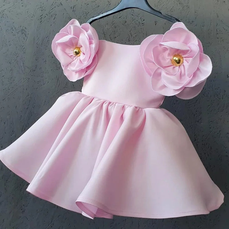 Flowers Girls Dress 1st Year Birthday Party Baby Baptism Dress For Girls Princess Christmas Costume Infants-Dollar Bargains Online Shopping Australia