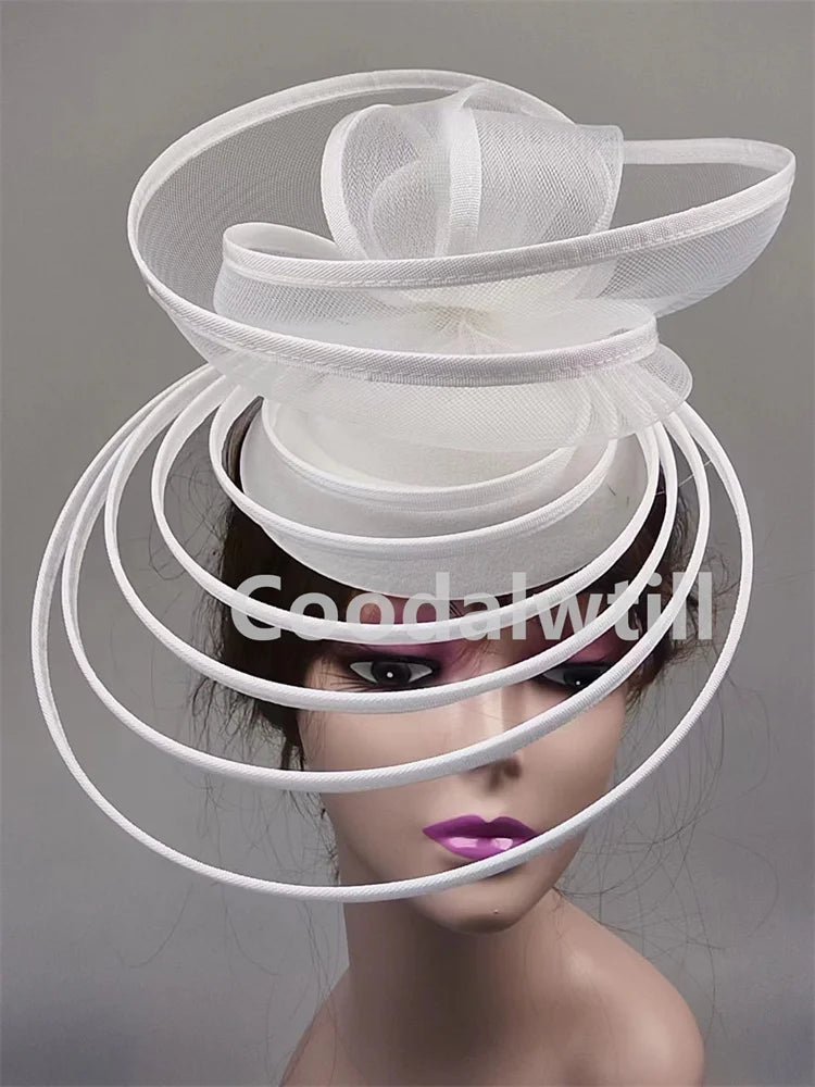 Royal Ascot Luxury Fascinator Hat Women Wedding Headpiece Mesh Hat Formal Event Pillbox Fascinator Hats Ladies Mariage Millinery-Dollar Bargains Online Shopping Australia