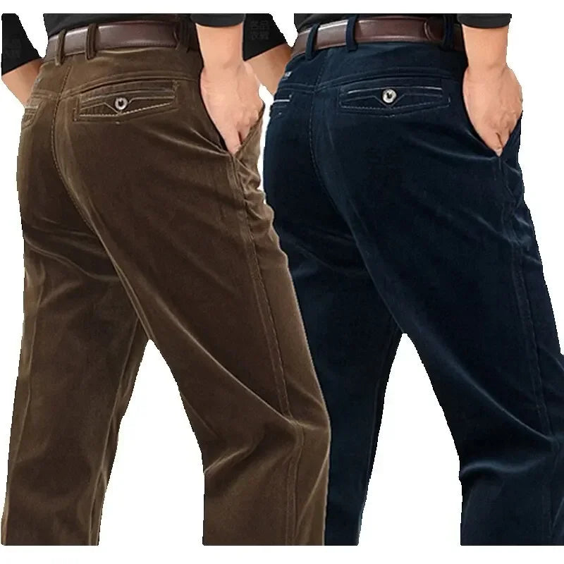 Corduroy pants loose joggers middle-aged men dad men's casual Trousers for men streetwear-Dollar Bargains Online Shopping Australia