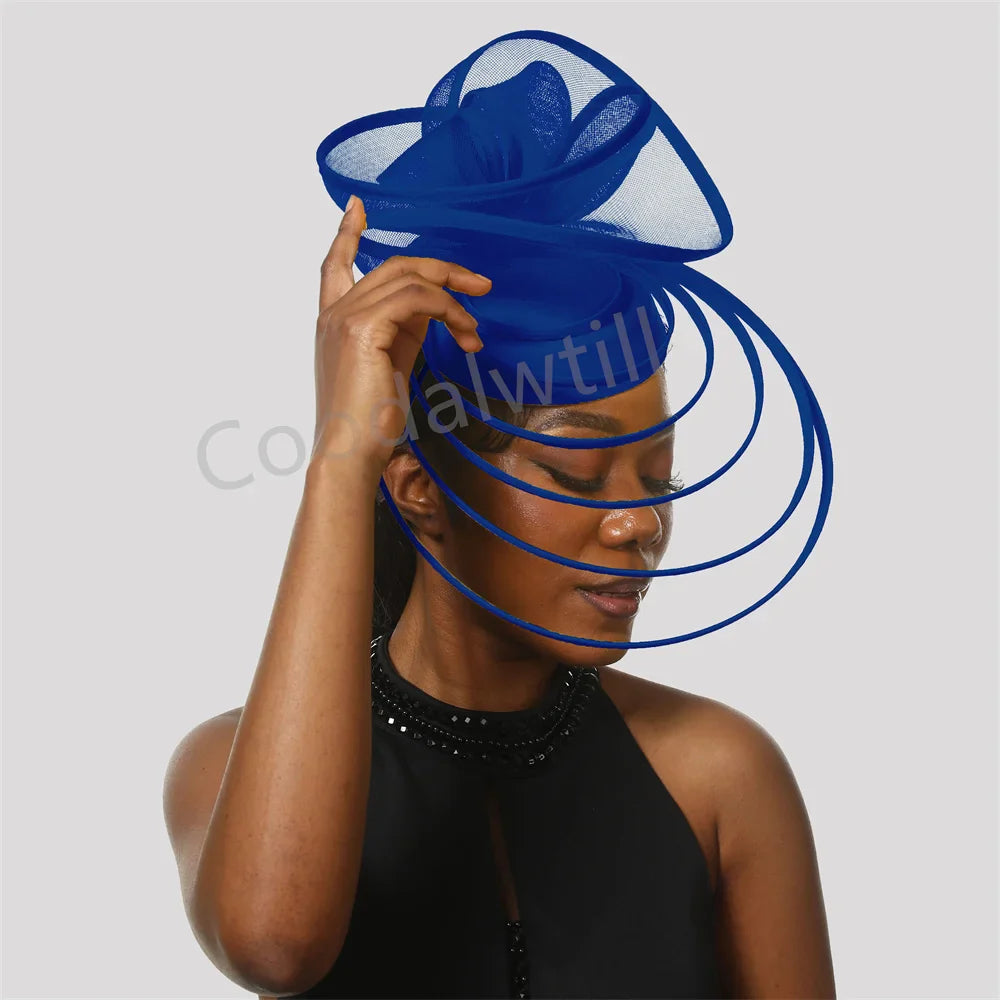 Royal Ascot Luxury Fascinator Hat Women Wedding Headpiece Mesh Hat Formal Event Pillbox Fascinator Hats Ladies Mariage Millinery-Dollar Bargains Online Shopping Australia