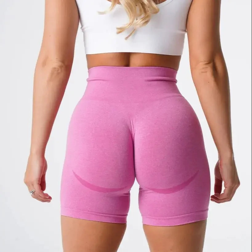 Peach Buttocks Fitness Leggings Women's Gym Sports Tight Running Shorts Hip Three-point Pants High Waist Seamless Yoga Shorts-Dollar Bargains Online Shopping Australia