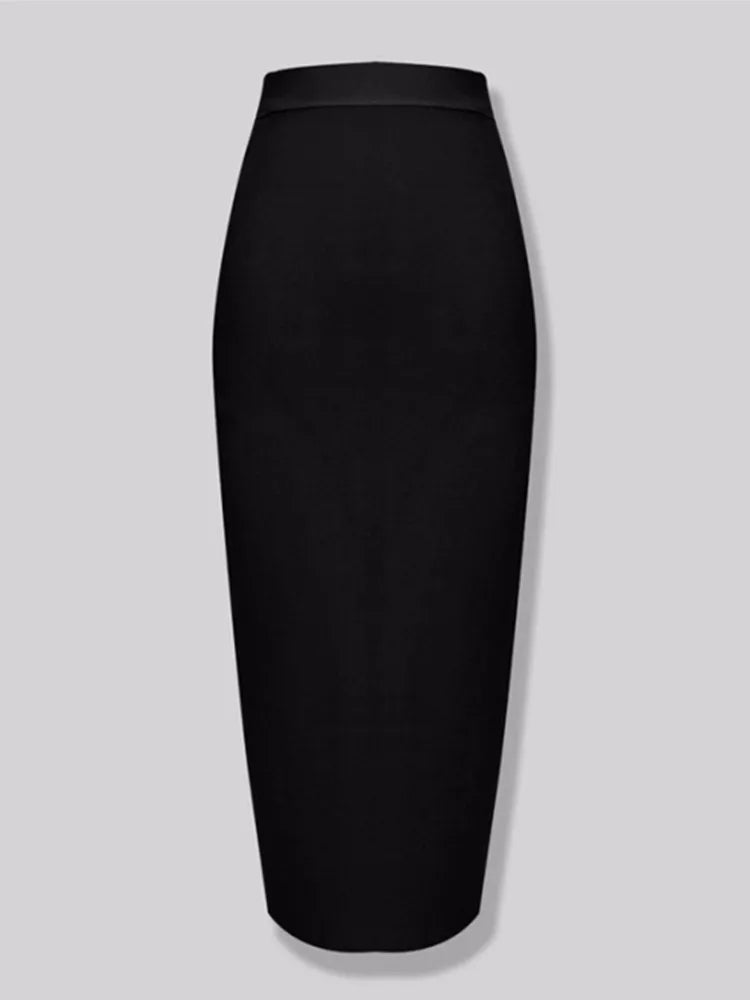 Knee Length Bandage Skirt Women Elastic Bodycon Summer Pencil Skirts-Dollar Bargains Online Shopping Australia