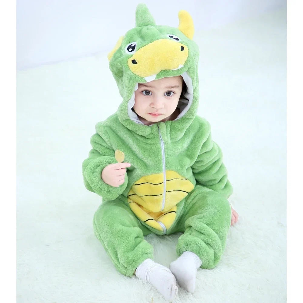 Baby Rompers Winter Kigurumi Lion Costume For Girls Boys Toddler Animal Jumpsuit Infant Clothes Pyjamas Kids Overalls-Dollar Bargains Online Shopping Australia