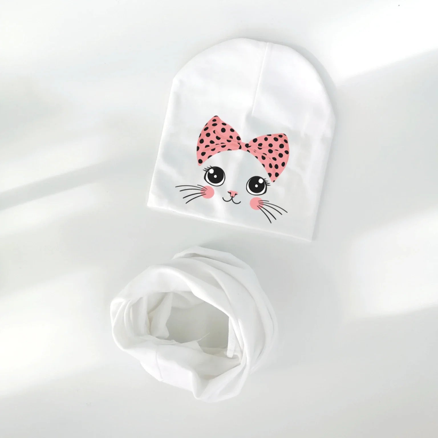 cartoon animal kitty kitten cat Baby Hat Girl Boy Beanie Cap Children Hat Toddler Kids Hat Scarf Collars-Dollar Bargains Online Shopping Australia