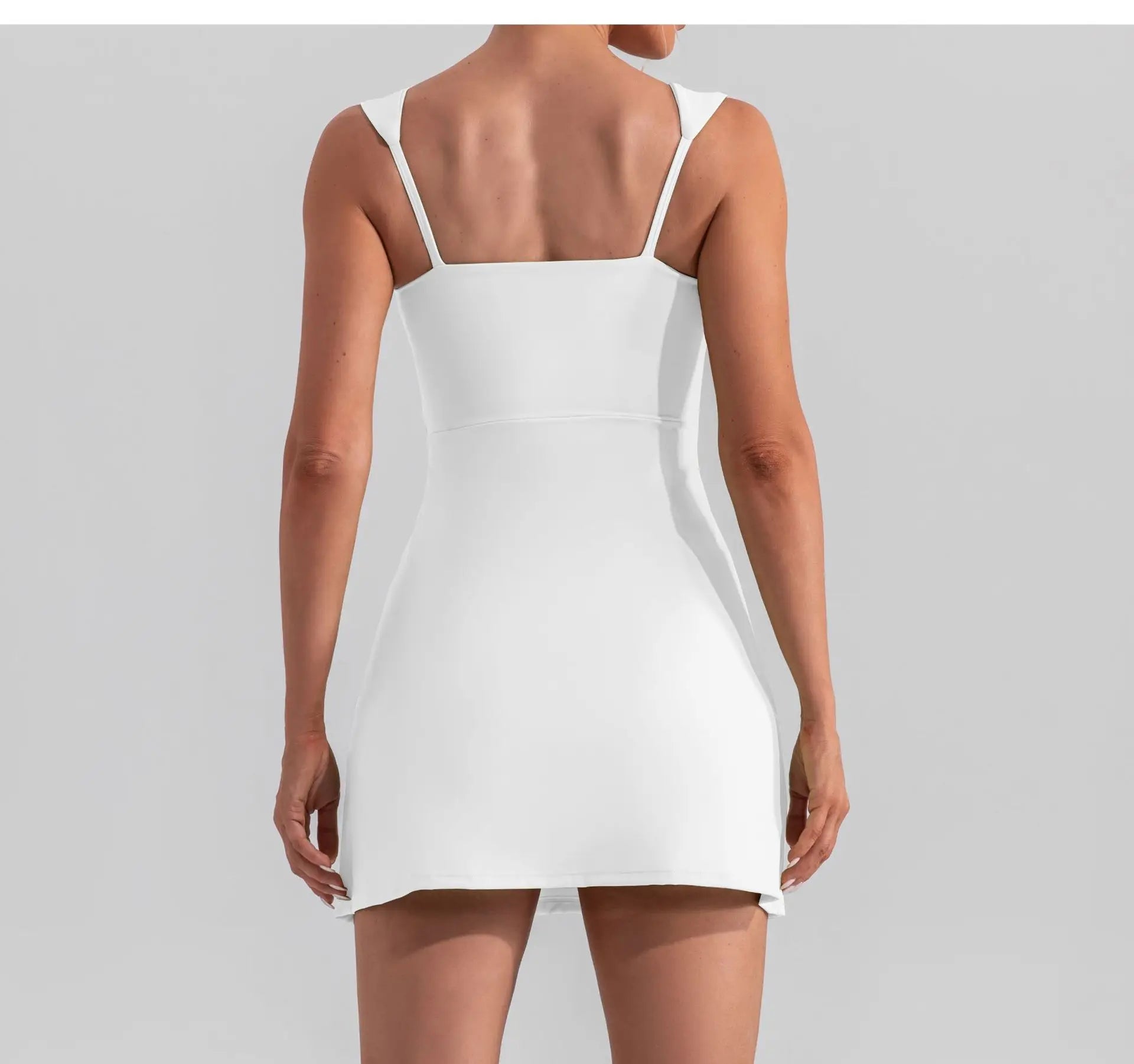 Women New Solid Sleeveless Tennis Dress Racerback Golf Dress Outfit Sportswear Dresses-Dollar Bargains Online Shopping Australia