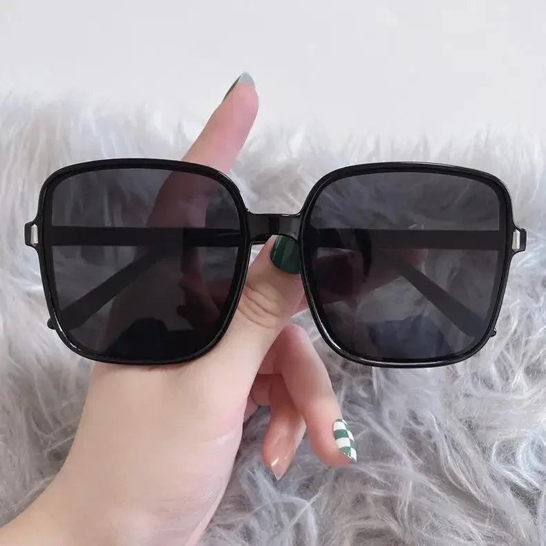 Gradient Sunglasses Female Ins Big Box Fashion Retro Square Sunglasses-Dollar Bargains Online Shopping Australia