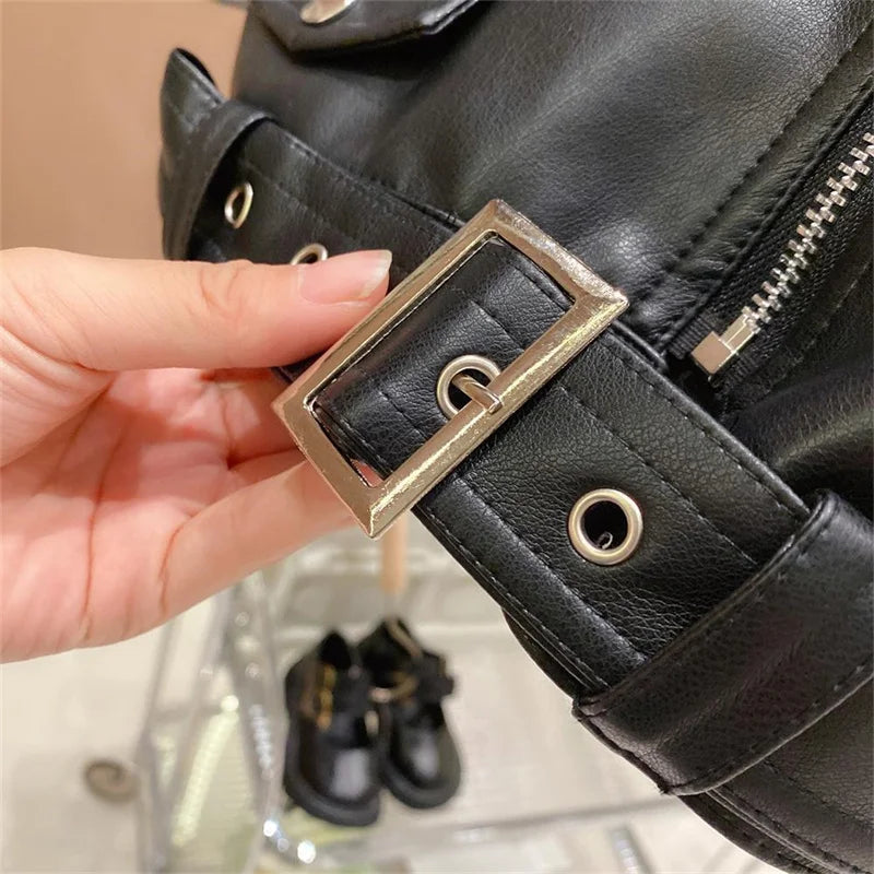 Boys Leather Jackets Classics Handsome Baby Boy Pu Outerwear Kids Clothing Zipper Fly Coats-Dollar Bargains Online Shopping Australia