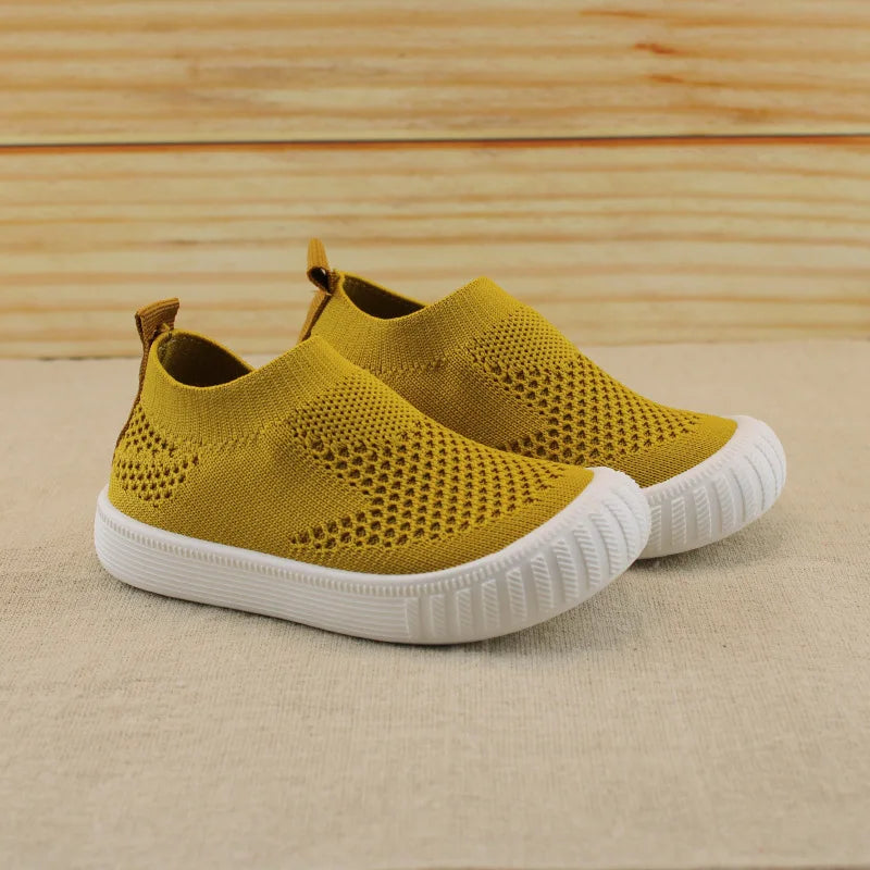 Girl Shoe Kid Casual Shoe Mesh Shoe Boy Sport Shoe Summer New Soft Sole Breathable Kid Shoe Solid Color Baby