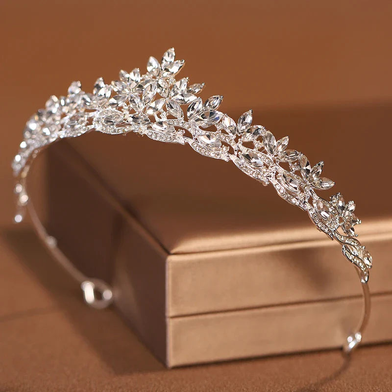 Bridal Headwear Silver-Colour Women's Fashion Wedding Crown Birthday Tiaras