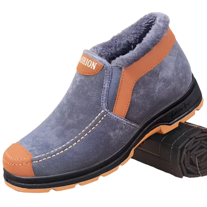 Men's Cotton Shoes Winter Fashion Shoes Men's Snow Boots Plush Thickened Comfortable and Warm Walking Shoes boots-Dollar Bargains Online Shopping Australia