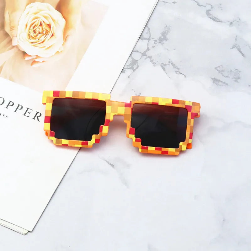 Kids Sunglasses Funny Sun Glasses Cosplay Action Game Toy Square Glasses Pixel Thug Life Eyewear Children's Gift-Dollar Bargains Online Shopping Australia