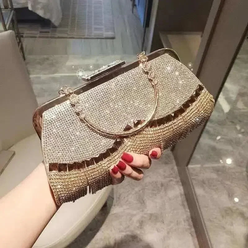 Wedding Party Banquet Diamond Clutch Bag Ladies Luxury Party Evening Bag Fashion Wedding Bridal Dress Bag