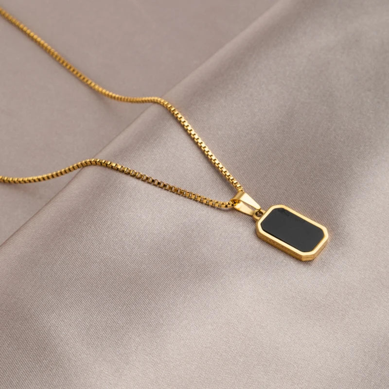 Geometric Sweater Box Chain Female Long Necklace For Women Adjustable Fine Jewelry Wedding Party Birthday Gift-Dollar Bargains Online Shopping Australia
