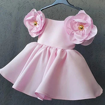 Flowers Girls Dress 1st Year Birthday Party Baby Baptism Dress For Girls Princess Christmas Costume Infants-Dollar Bargains Online Shopping Australia