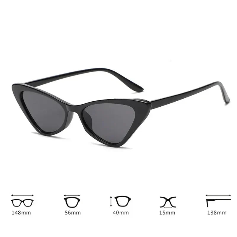 Fashion Women's Luxury Cat Eye Sunglasses Triangle Vintage Design UV400 Sun Glasses Unisex Classic Small Outdoor Goggle Shades-Dollar Bargains Online Shopping Australia