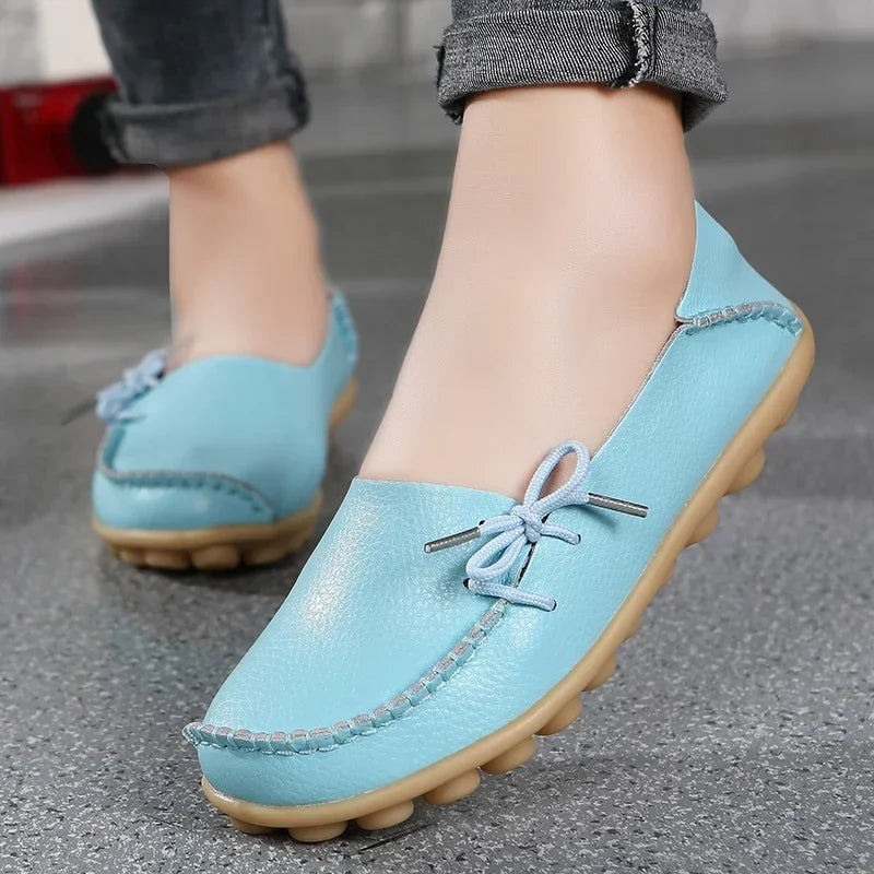 Shoes Women Moccasins Flats Woman Loafers Genuine Leather Female Shoes Slip On Ballet Nurse-Dollar Bargains Online Shopping Australia