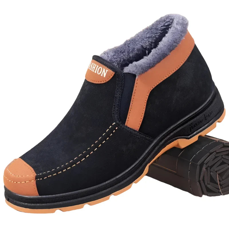 Men's Cotton Shoes Winter Fashion Shoes Men's Snow Boots Plush Thickened Comfortable and Warm Walking Shoes boots-Dollar Bargains Online Shopping Australia