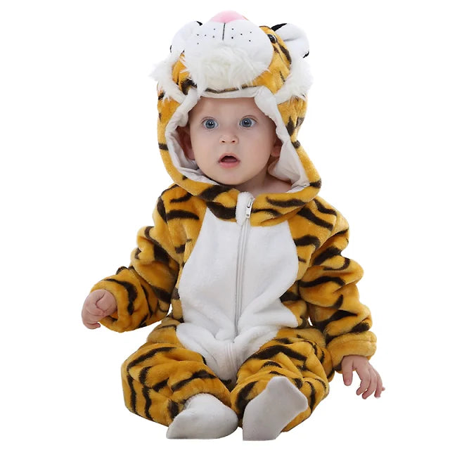 Halloween Baby Rompers Winter Hooded Flannel Toddler Infant Clothes Overall Bodysuits Jumpsuit Costume-Dollar Bargains Online Shopping Australia