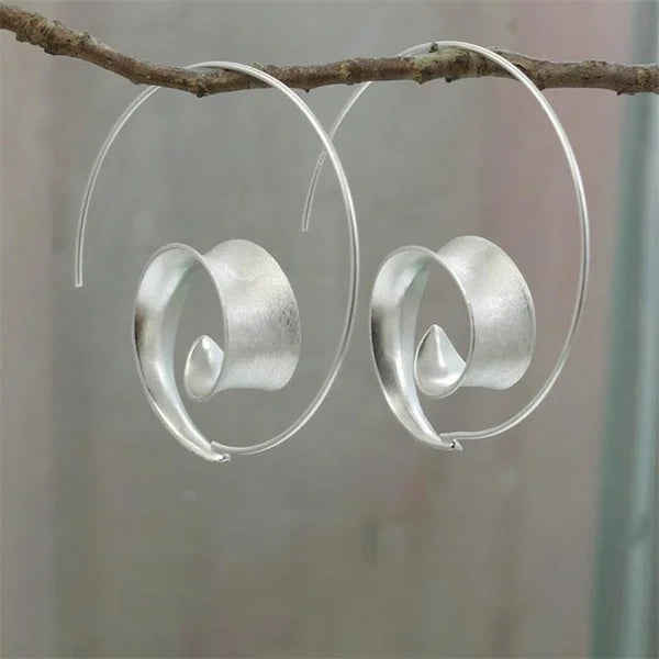 Fashion Round Gold Plated Copper Hoop Earrings for Women 2023 New Vintage Jewelry Wedding Anniversary Party Gifts Acessories-Dollar Bargains Online Shopping Australia