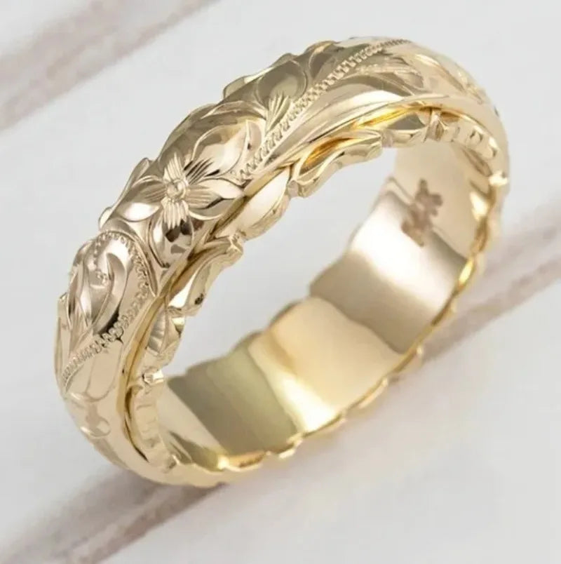 Women Carving Rose Ring Anniversary Gift Trendy Aristocats-Dollar Bargains Online Shopping Australia
