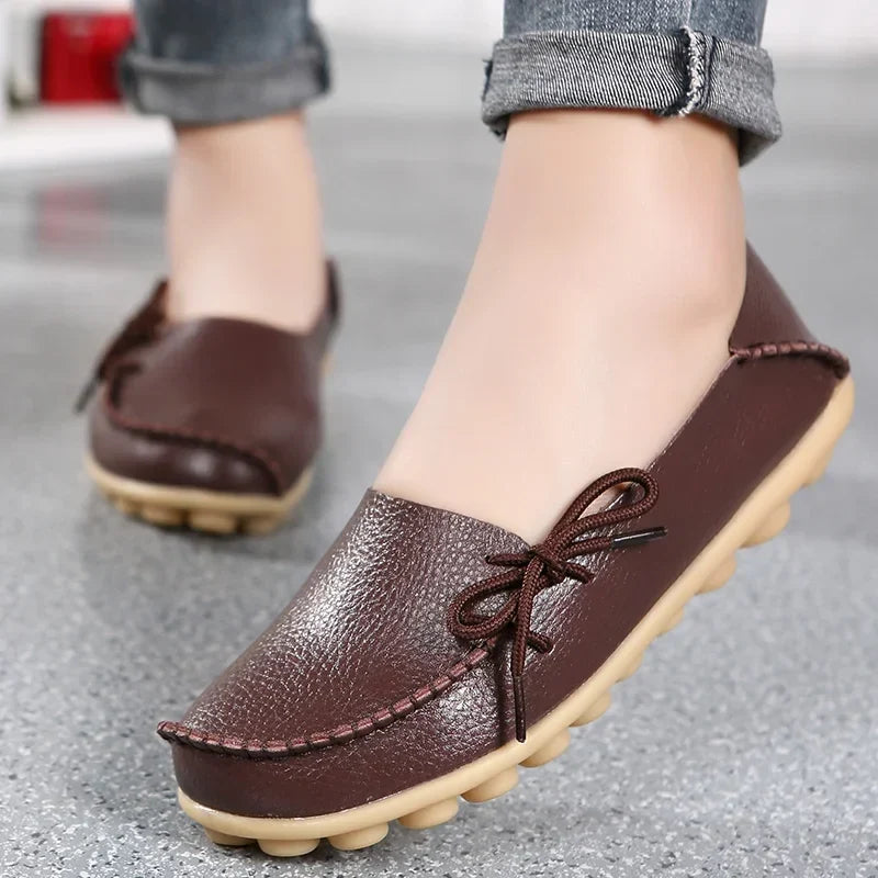 Shoes Women Moccasins Flats Woman Loafers Genuine Leather Female Shoes Slip On Ballet Nurse-Dollar Bargains Online Shopping Australia