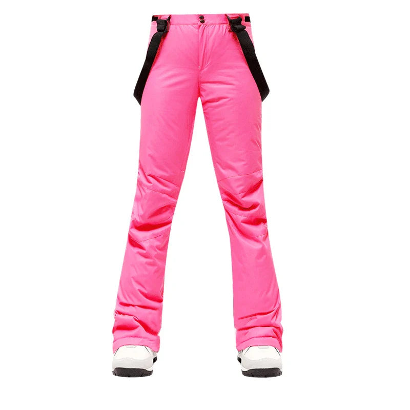 Ski Pants Women Thicken Windproof Waterproof Winter Snow Pants Outdoor Sports Snowboarding Warm Breathable Overalls-Dollar Bargains Online Shopping Australia