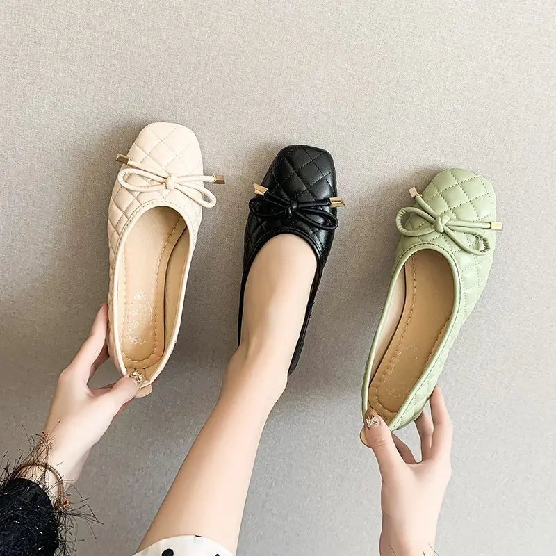 Casual Flats Shoes Women Fashion Pointed Toe  Female Spring Autumn Single Shallow Mouth Loafers Shoes Mocasines De Mujer Zapatos