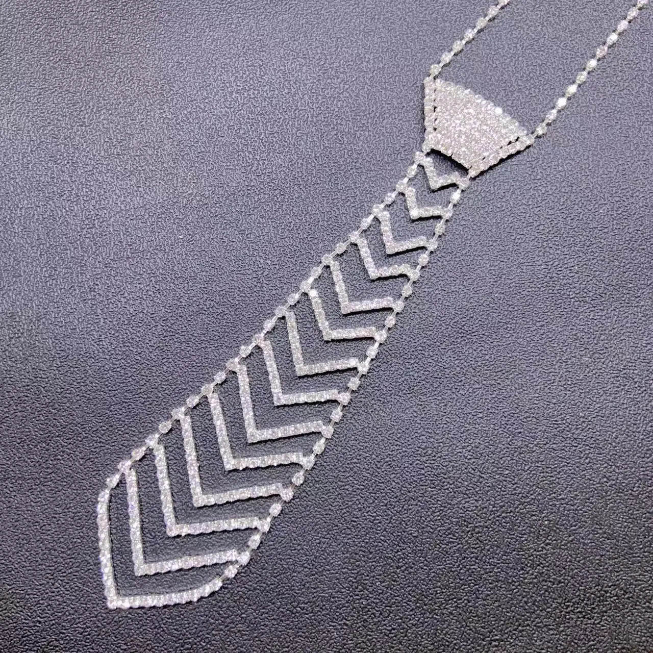 Fashionable and elegant necktie Necklace flash Rhinestone Long Necklace bead chain ladies wedding ball jewelry-Dollar Bargains Online Shopping Australia