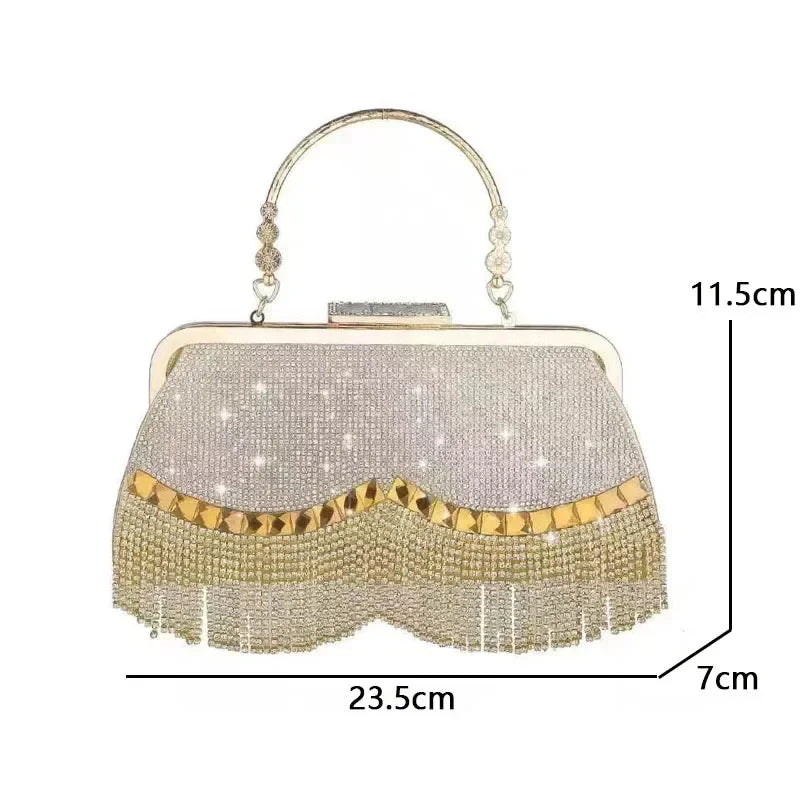 Wedding Party Banquet Diamond Clutch Bag Ladies Luxury Party Evening Bag Fashion Wedding Bridal Dress Bag