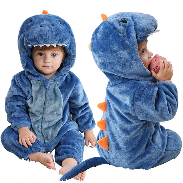 Halloween Baby Rompers Winter Hooded Flannel Toddler Infant Clothes Overall Bodysuits Jumpsuit Costume-Dollar Bargains Online Shopping Australia