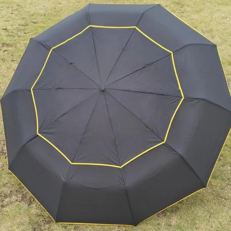 130cm Large Double Layer Umbrella Men Woman Windproof Paraguas Male Sun Umbrella Outdoor 3 Floding Big Rain Parapluie