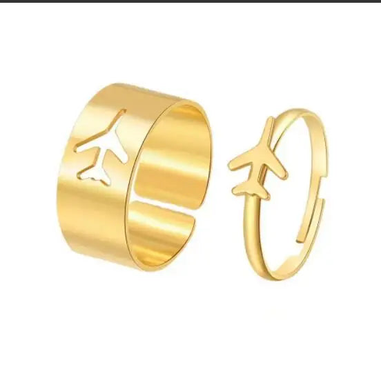 Silver Color Butterfly Rings For Women Men Lover Couple Ring Set Friendship Engagement Wedding Band Open Ring-Dollar Bargains Online Shopping Australia