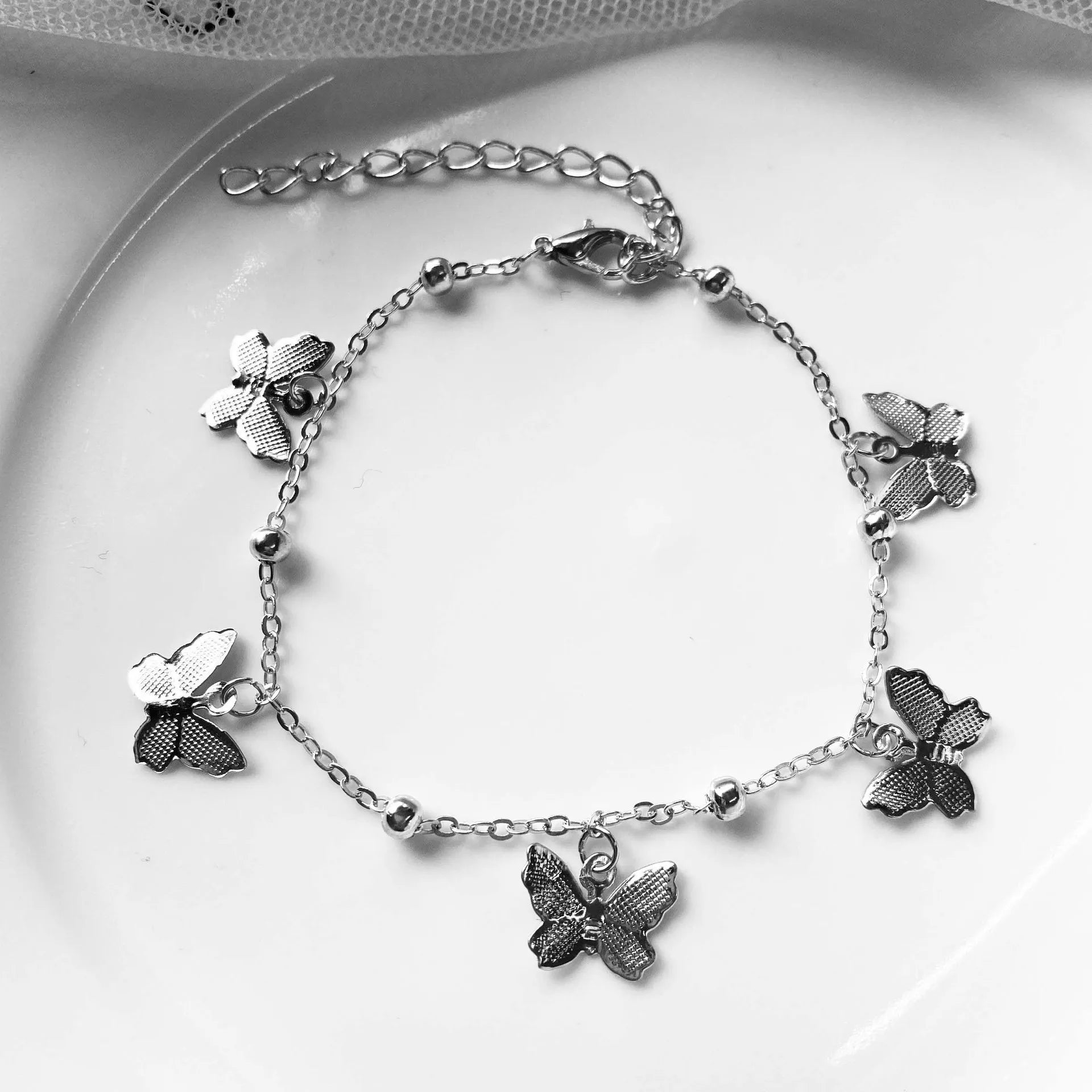 Anklets Butterfly Accessories for Women Summer Beach Ankle Foot Chain Jewelry-Dollar Bargains Online Shopping Australia