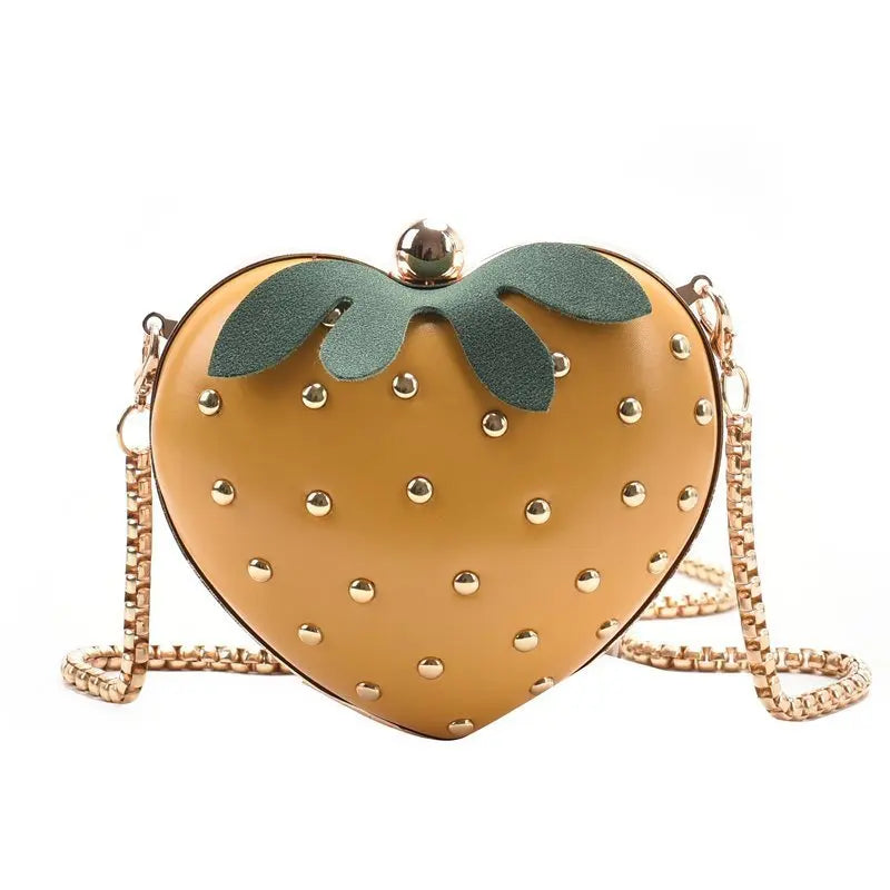 Mini Cute Strawberry Shape Purse Women Chain Shoulder Bag Fashion Flap Handbag Girl Creative Messenger Tote Clutch Bag-Dollar Bargains Online Shopping Australia
