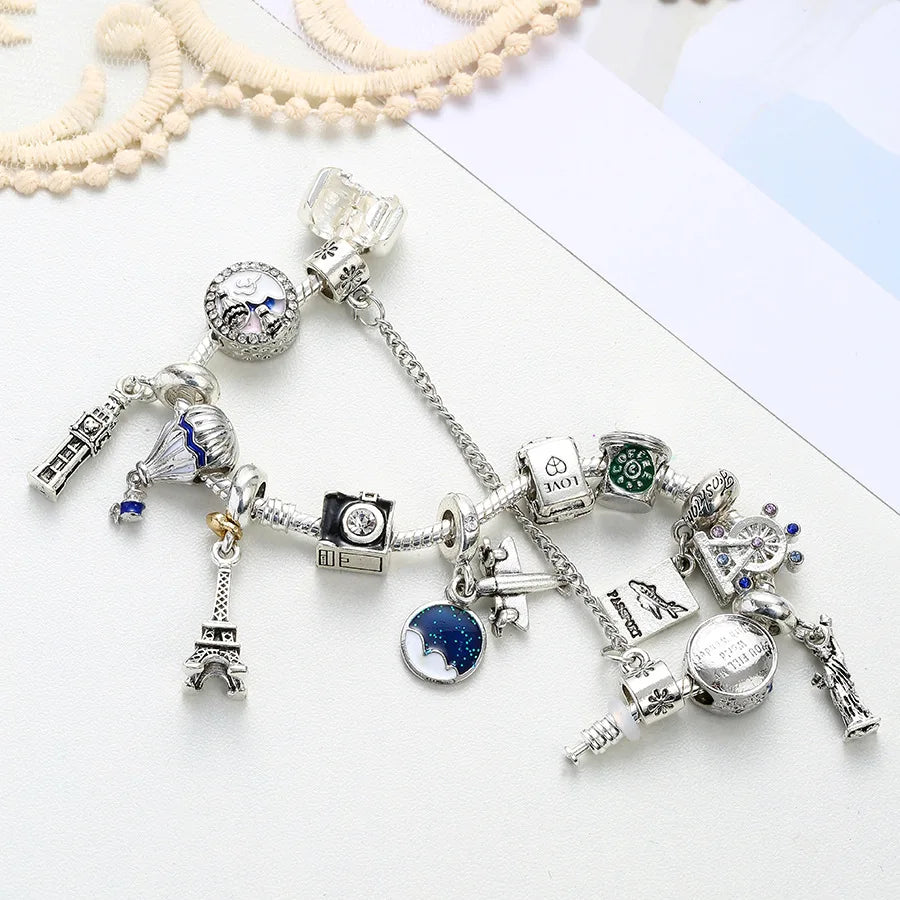 Diy Cartoon Beaded Charm Bracelet Bracelet Suitable Men Women Lovers Jewelry