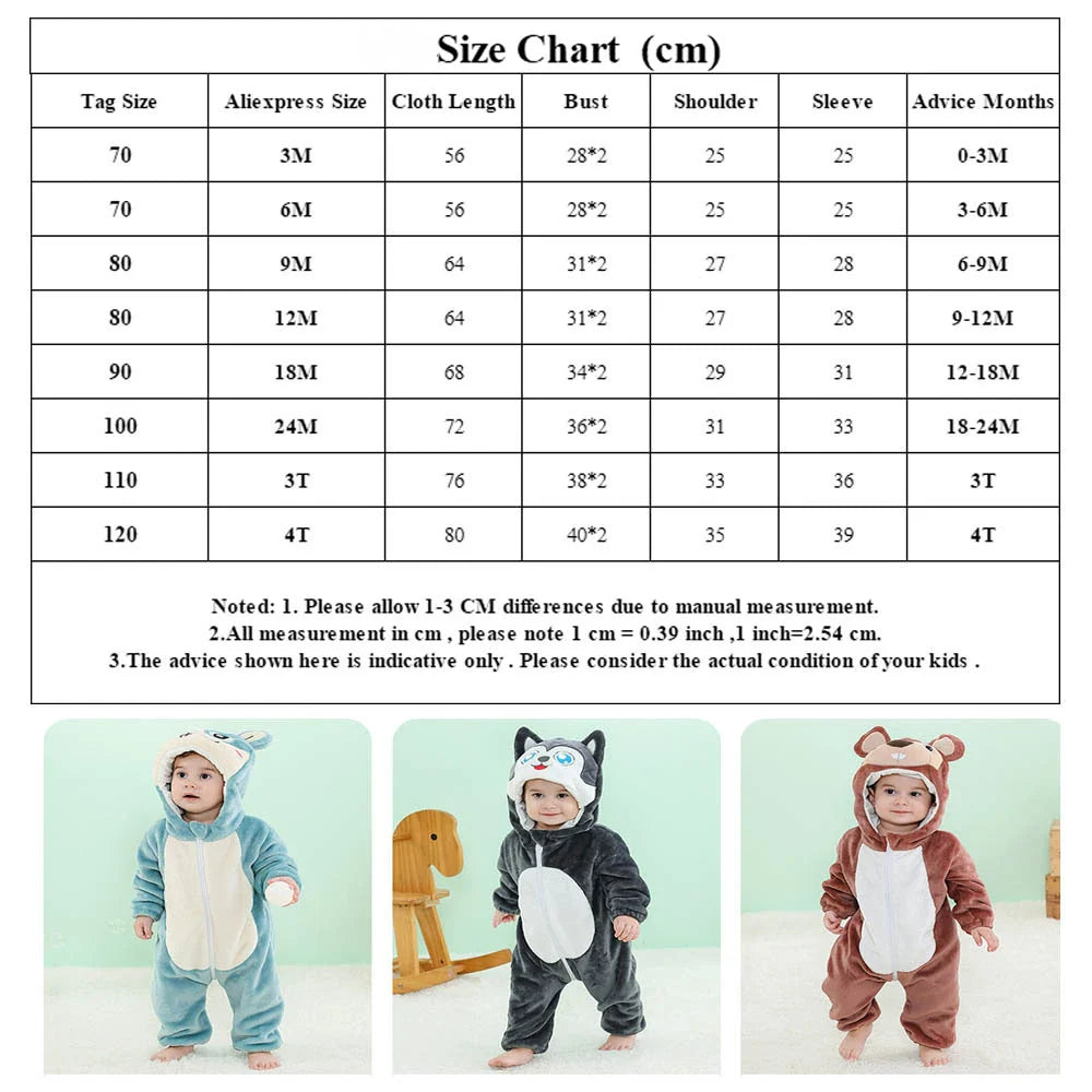 Baby Rompers Winter Kigurumi Lion Costume For Girls Boys Toddler Animal Jumpsuit Infant Clothes Pyjamas Kids Overalls-Dollar Bargains Online Shopping Australia