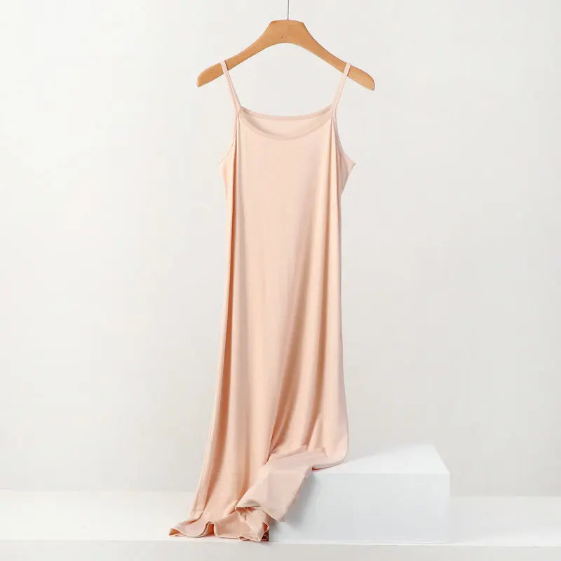 Modal Dress Spaghetti strap bottoming dresses Halter sundress Camisoles slips Inner Petticoat-Dollar Bargains Online Shopping Australia
