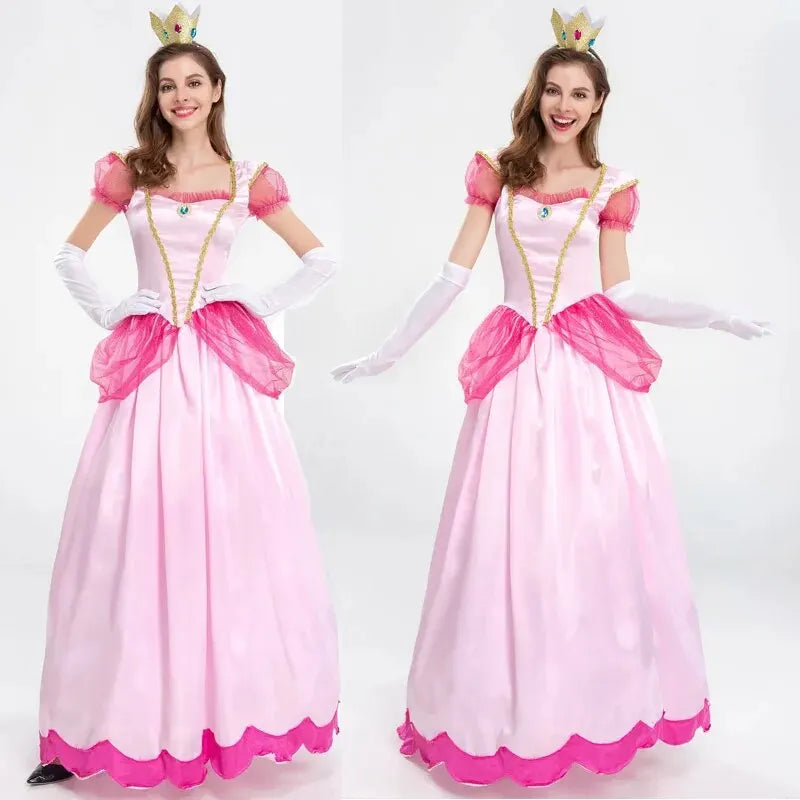 Princess Dress Palace Party Queen Skirt Pink Anime Halloween Costumes for Women-Dollar Bargains Online Shopping Australia