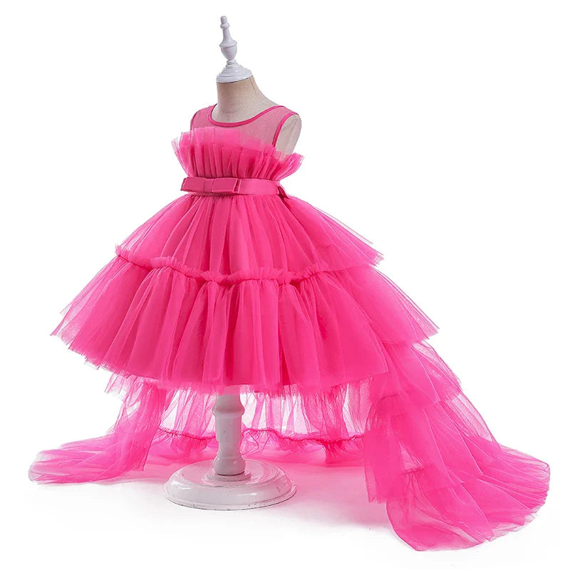 Summer Long Bridesmaid Dress For Girl Children Costume Lace Princess Dresses Girls Clothes Birthday Wedding Party Ball Gown-Dollar Bargains Online Shopping Australia