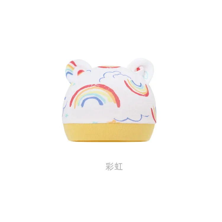 5pcs Baby Cartoon Anti-scratch Gloves Hat Foot Cover Set Handguard Cotton Mittens Beanie Socks Kit for Infant Newborn Headwear-Dollar Bargains Online Shopping Australia